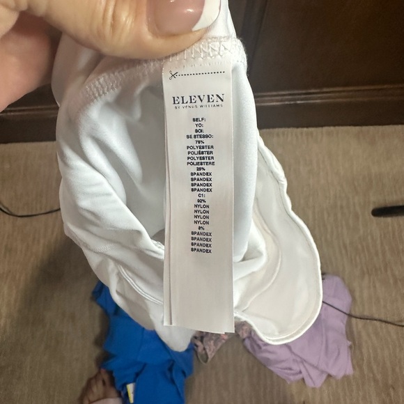 NWT SIZE XL/XXL EleVen by Venus Williams White Bike Shorts for Active Style - Picture 9 of 9